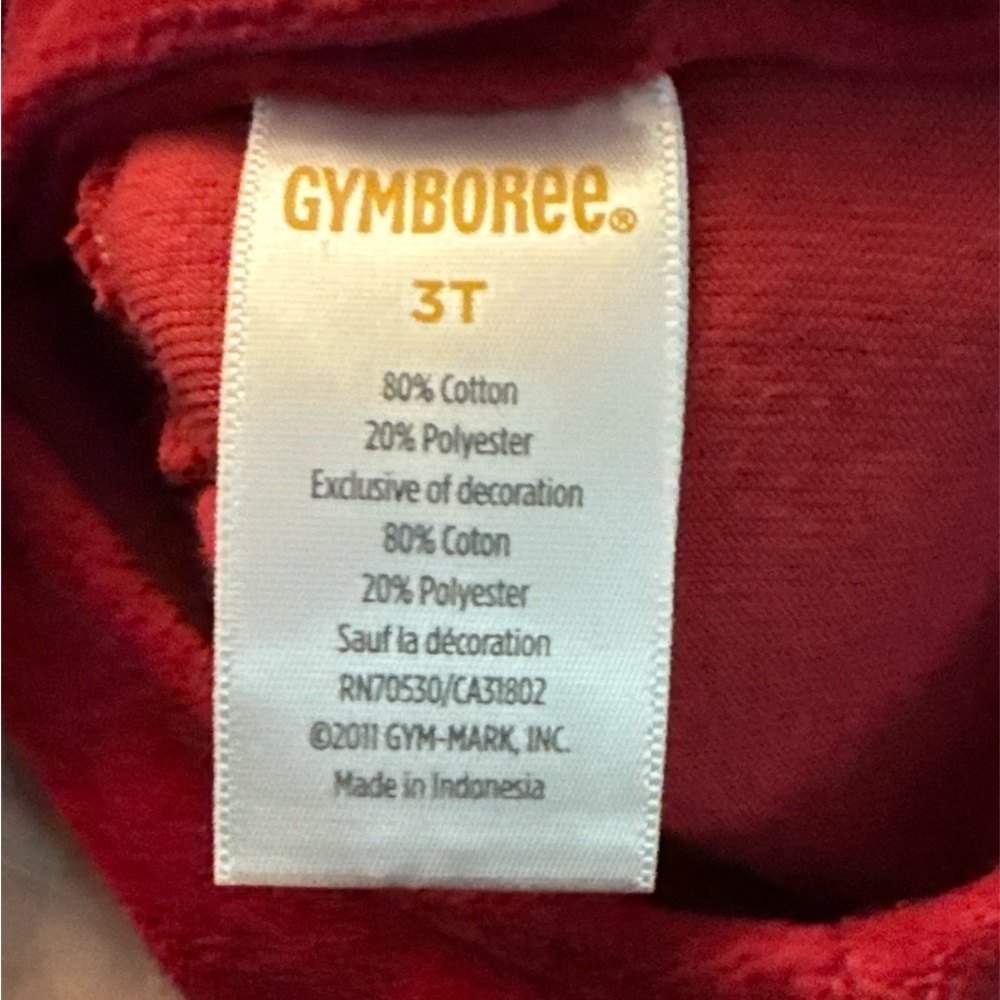 Gymboree Red Christmas Toddler Top, Toddler 3T - Picture 4 of 6